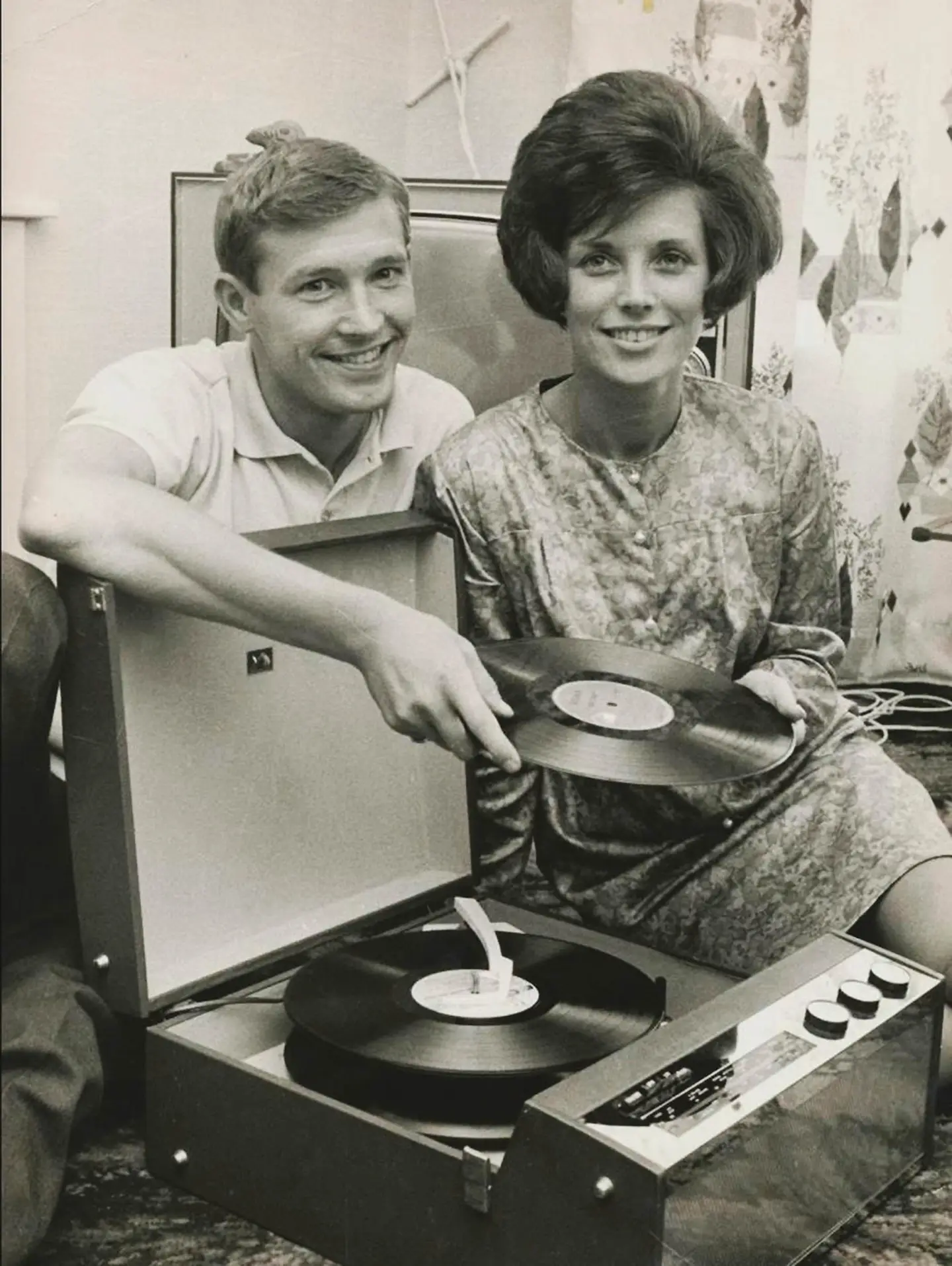 Alex Ferguson with his wife Cathy in the early 1960s