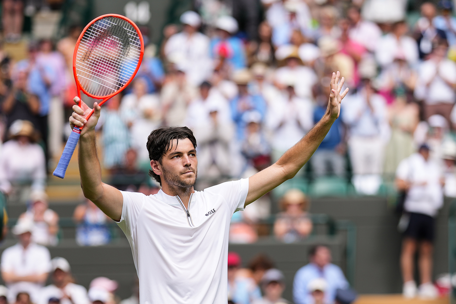 Wimbledon: Mpetshi Perricard serves up a new record but Fritz comes out on top