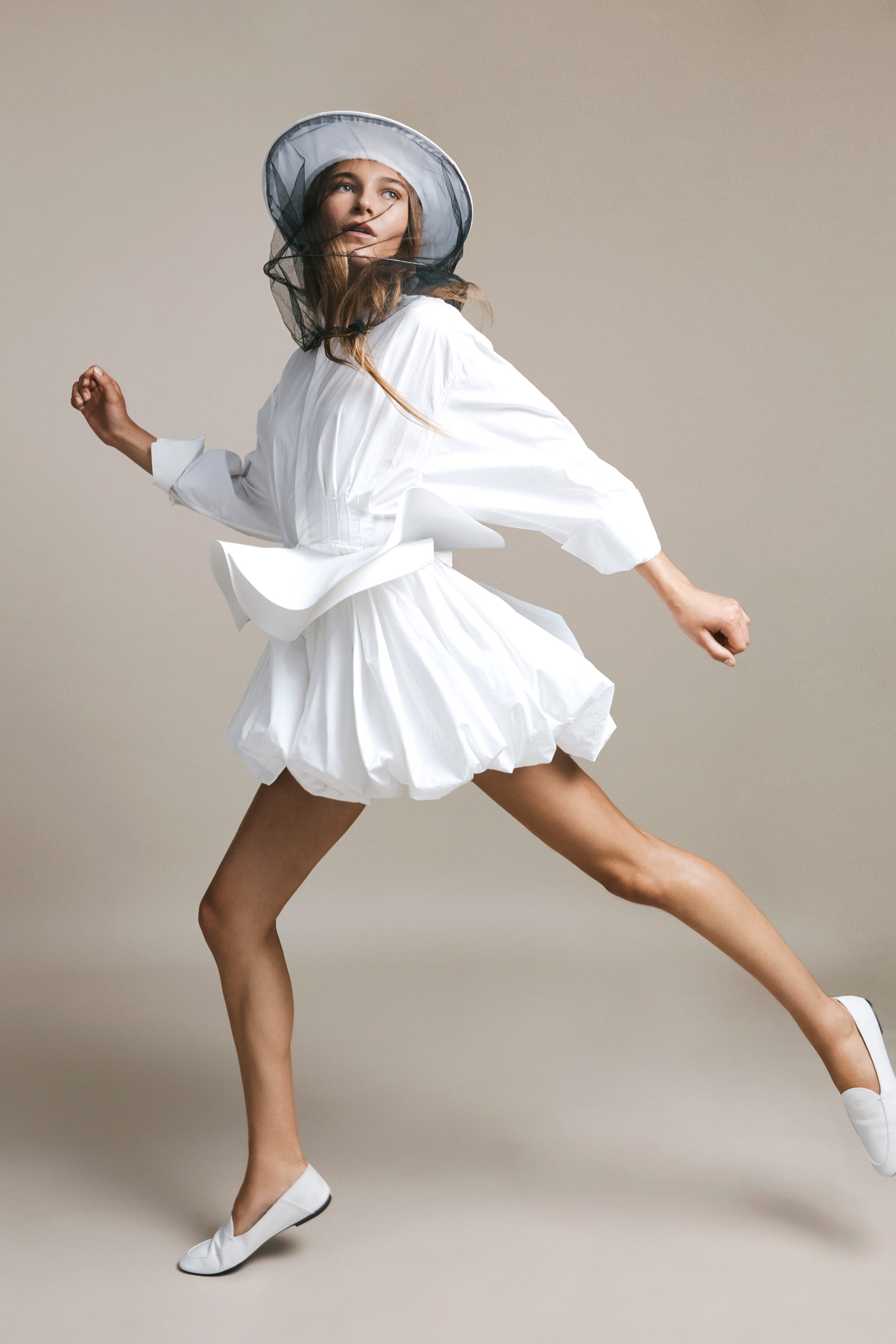 WhiteDress and shoes, all celine.com