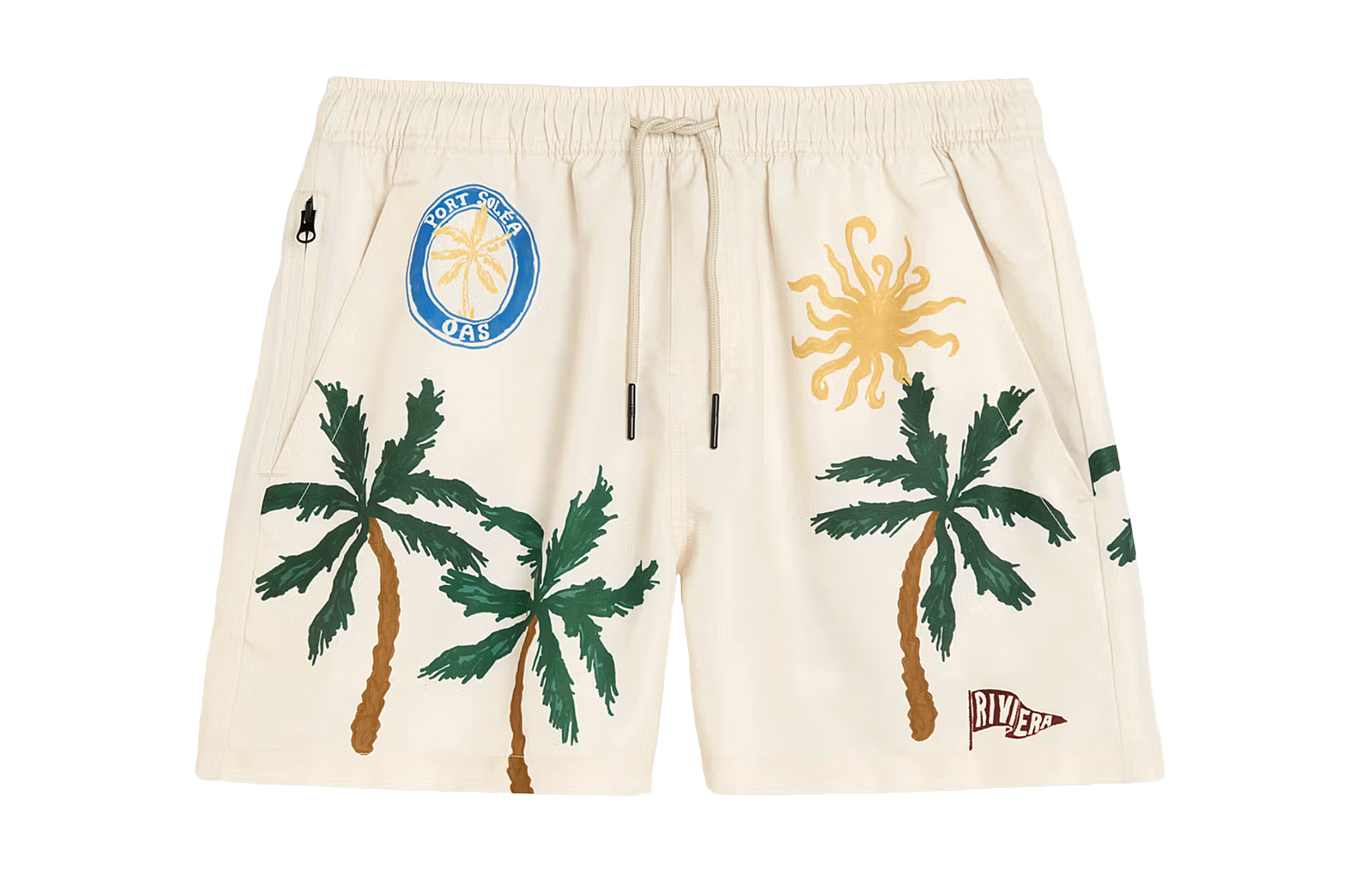 Palm-tree shorts, £90, OAS
