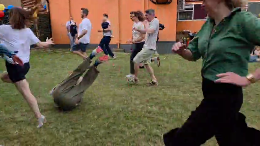 'I stumble, trip and finally land flat on my arse, to the delight of the watching crowd'