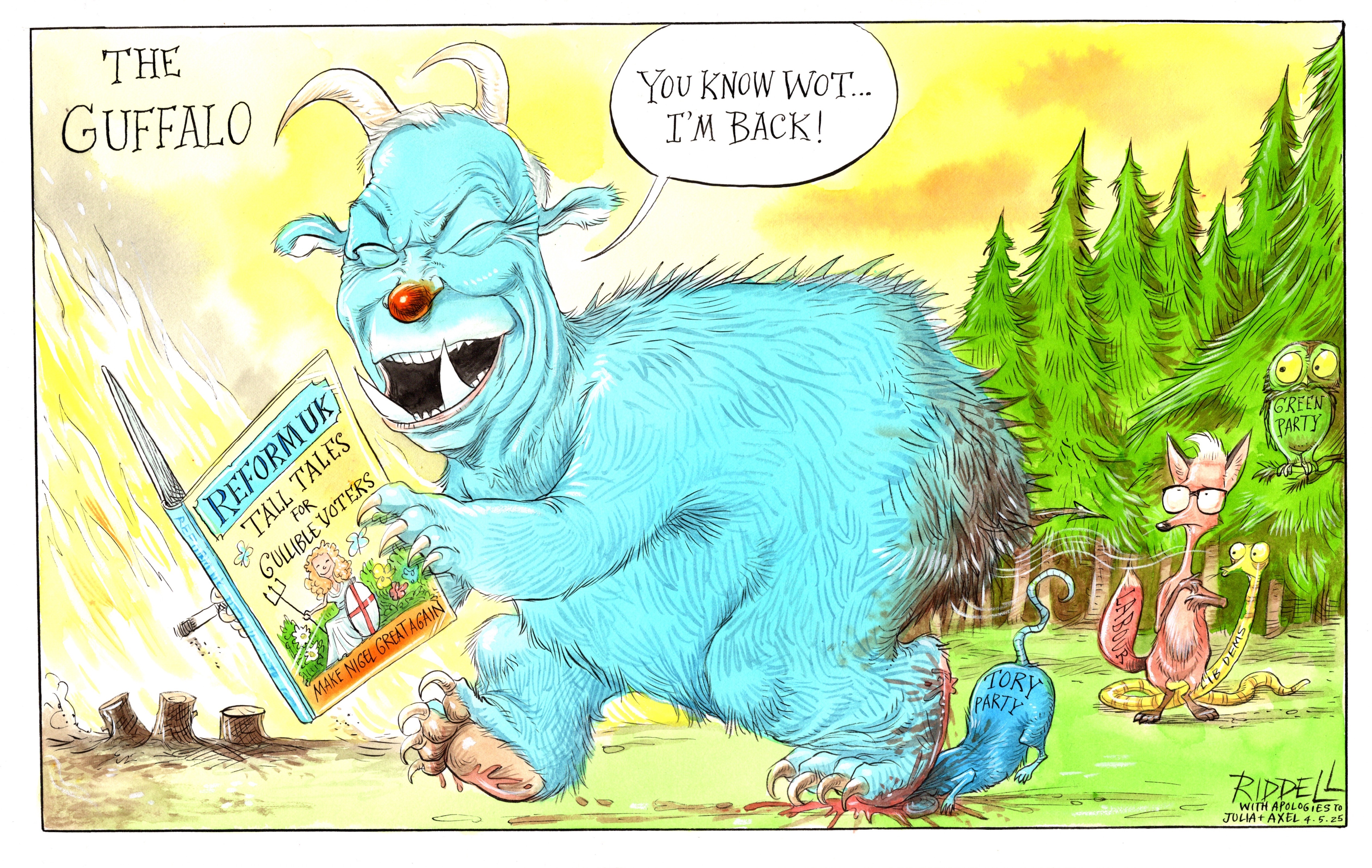 The Chris Riddell cartoon: The Guffalo