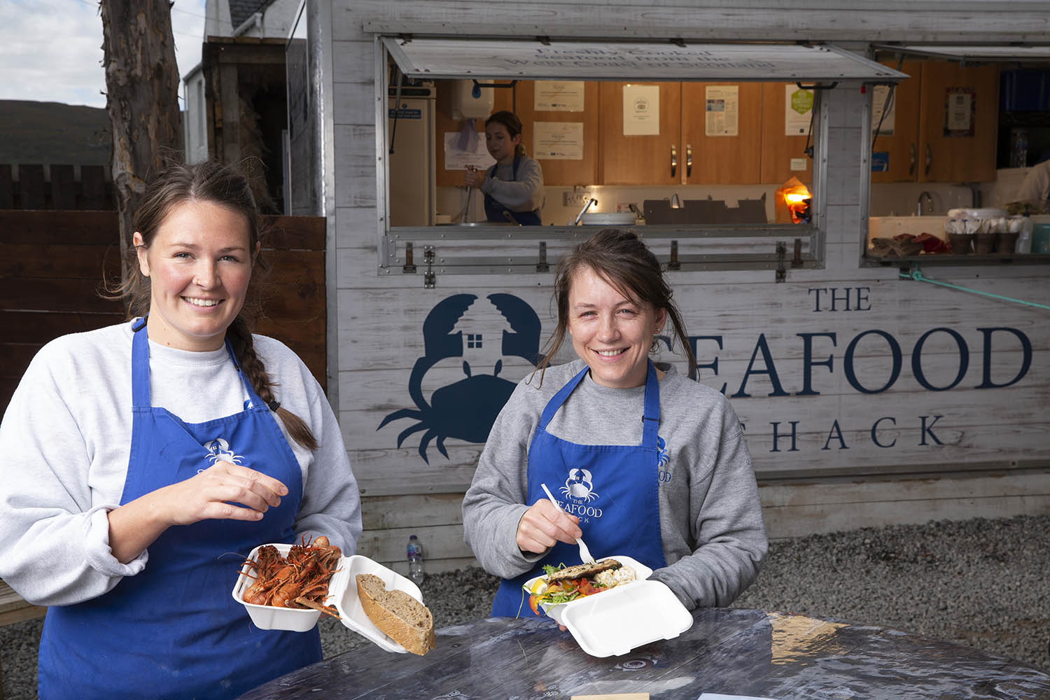 Kirsty Scobie and Fenella Renwick of The Seafood Shack. Photograph by Murdo Macleod