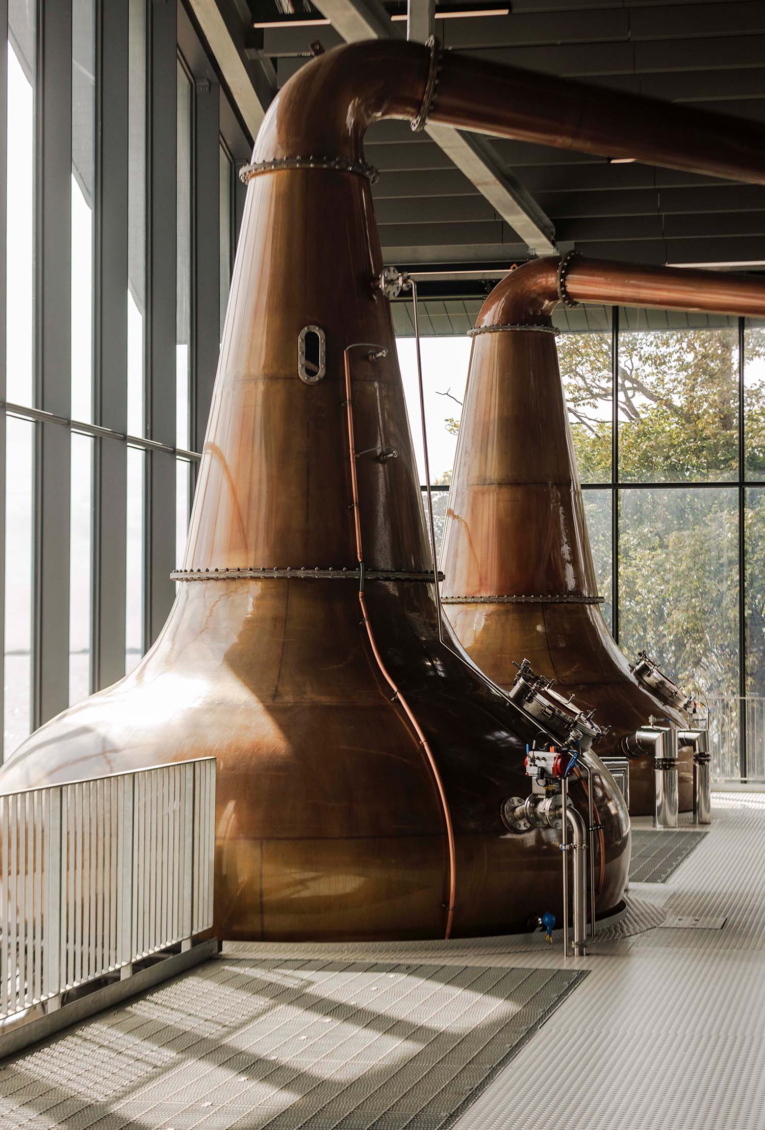 Horns of plenty: the vast copper stills at Port Ellen Distillery