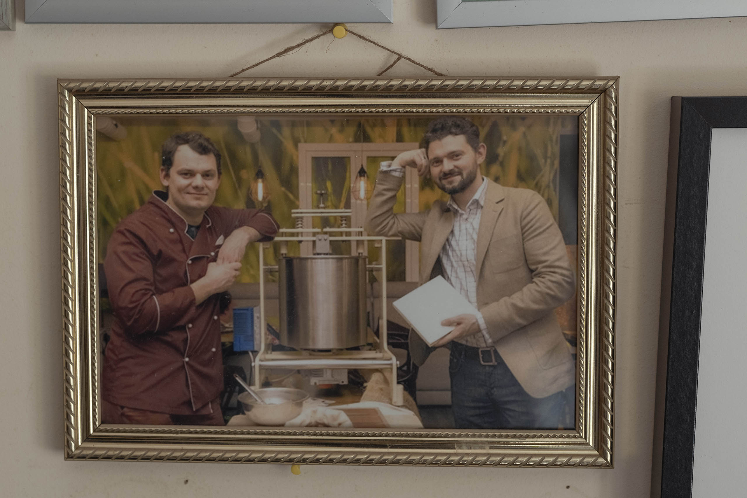 Happier times: Oleksiy and Dmytro were the first Ukrainians to win a Academy of Chocolate award