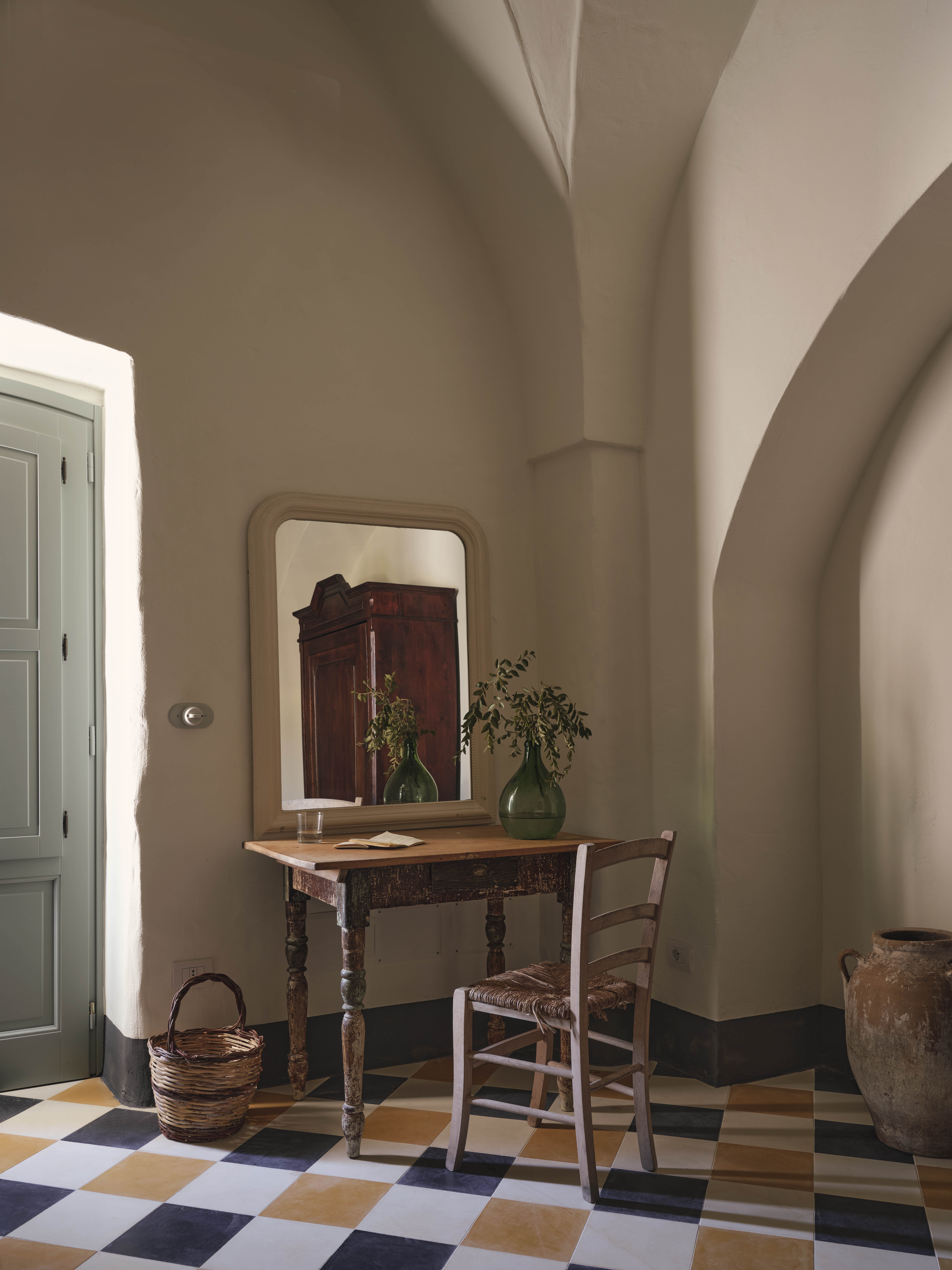 ‘It’s a relaxed country house so I wanted to keep everything as simple and local as possible’